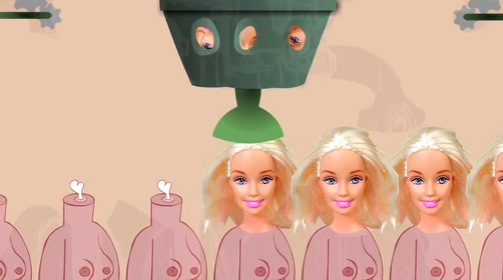 barbie machine perfecte gezicht